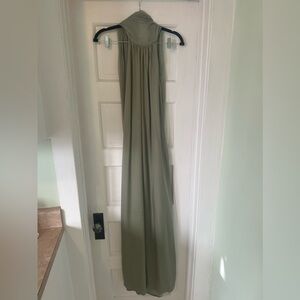 Elegant Olive Green Maxi Dress